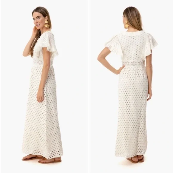 Antik Batik Jada Long Dress in Cream size 36 (xs) - Picture 2 of 7